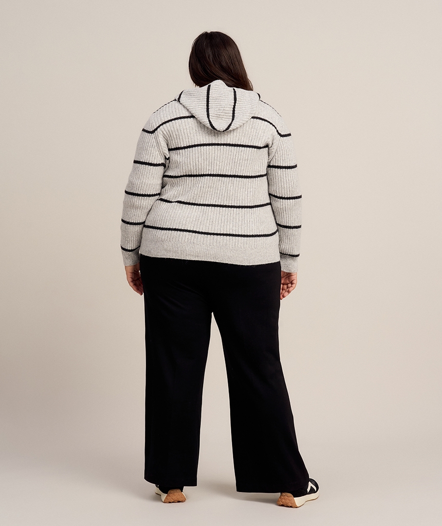 Hoodie striped sleeve deals