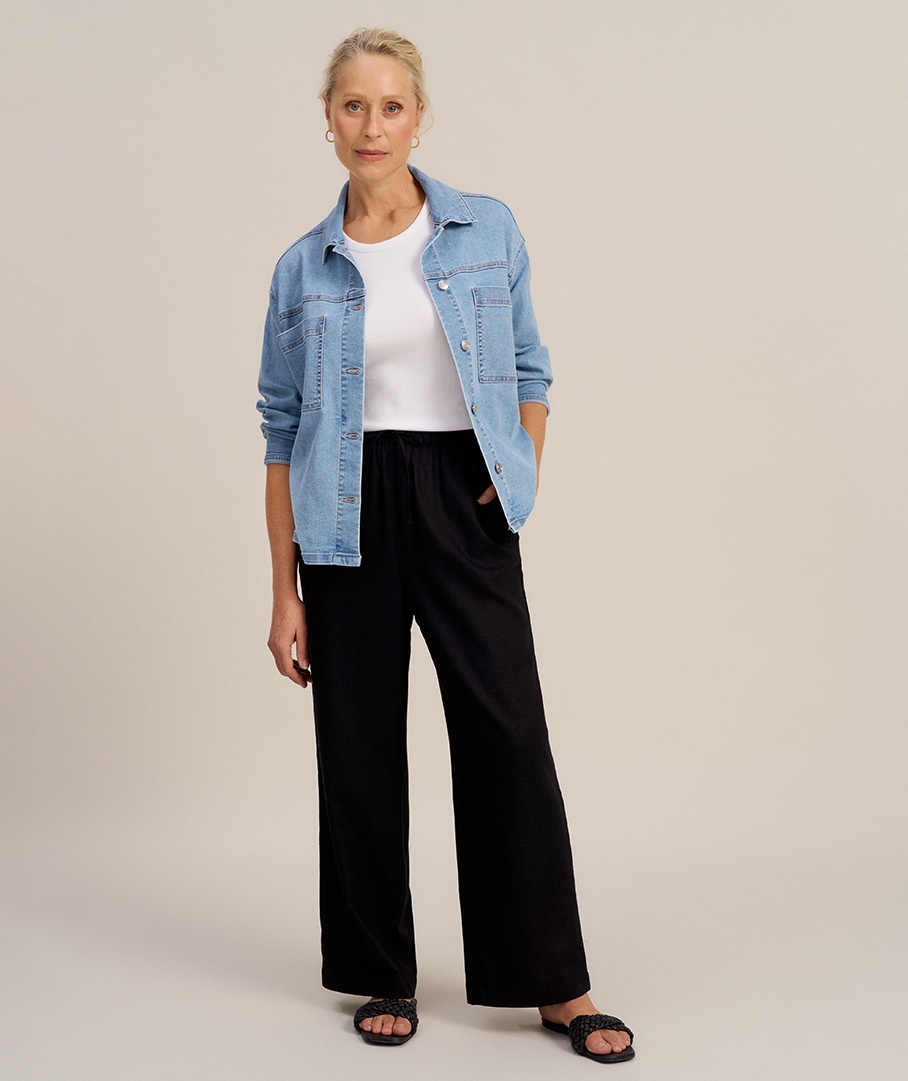 Women Full Length Linen Pants Australia Suzanne Grae