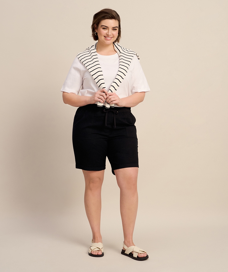 Mid Length Cotton Short Suzanne Grae