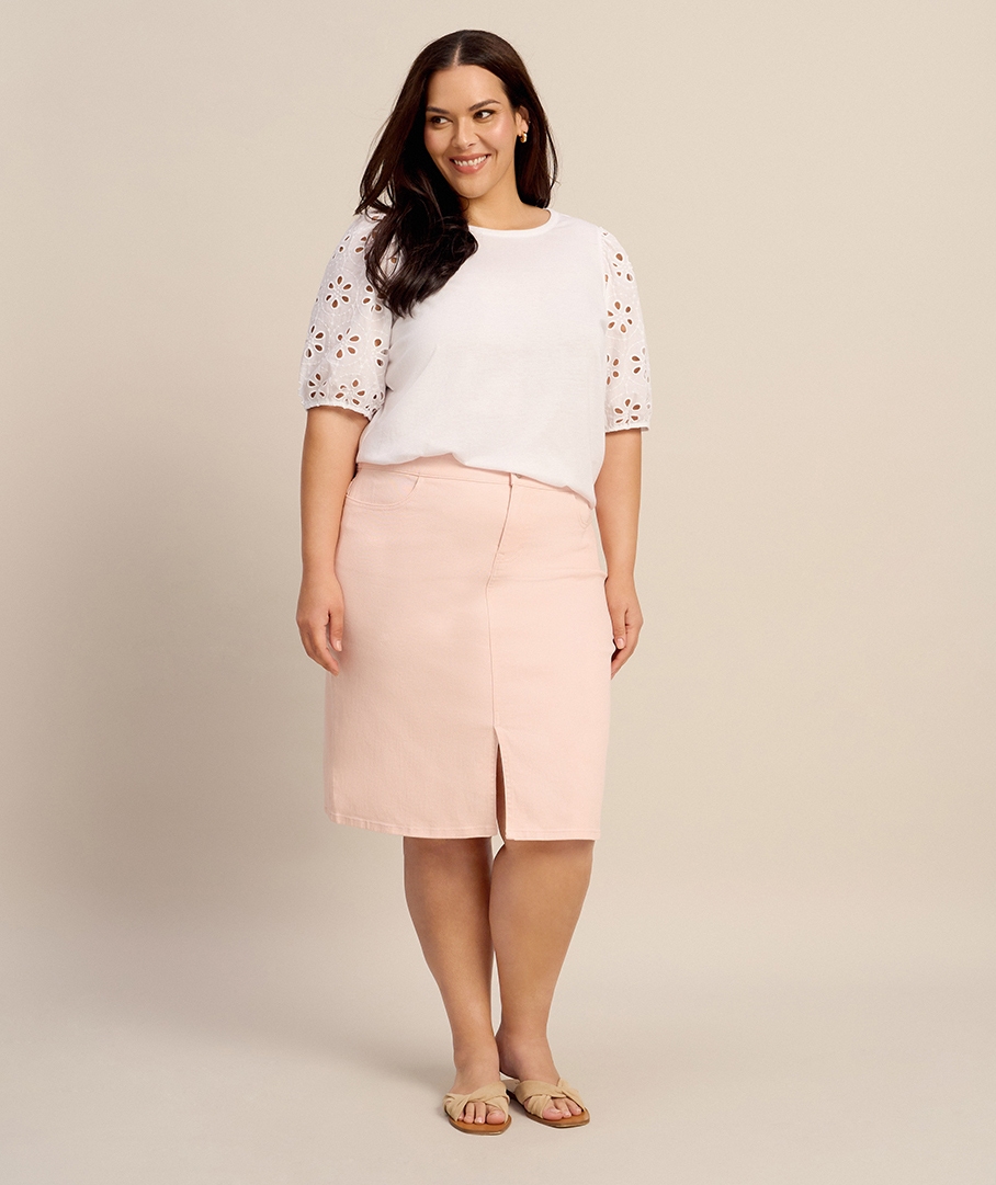 Above knee length skirts clearance