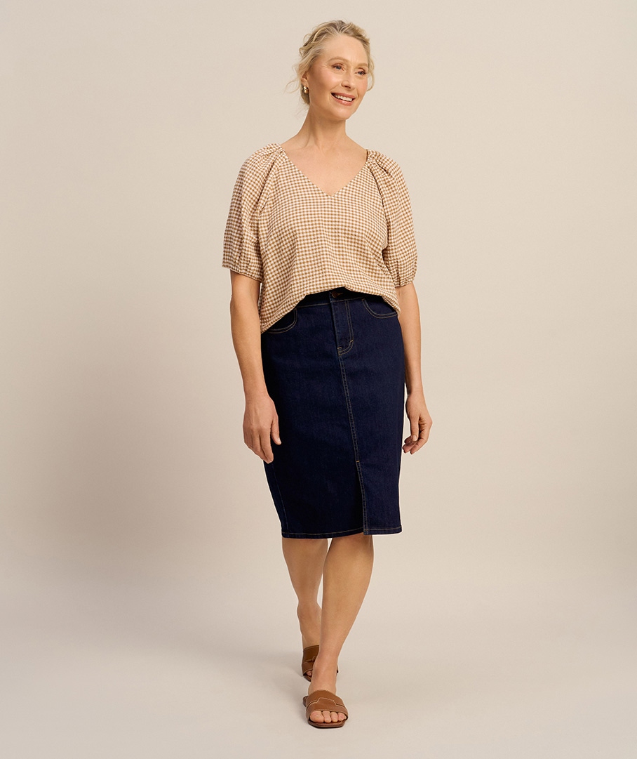 Knee Length Skirts Shop Women s Skirts Suzanne Grae