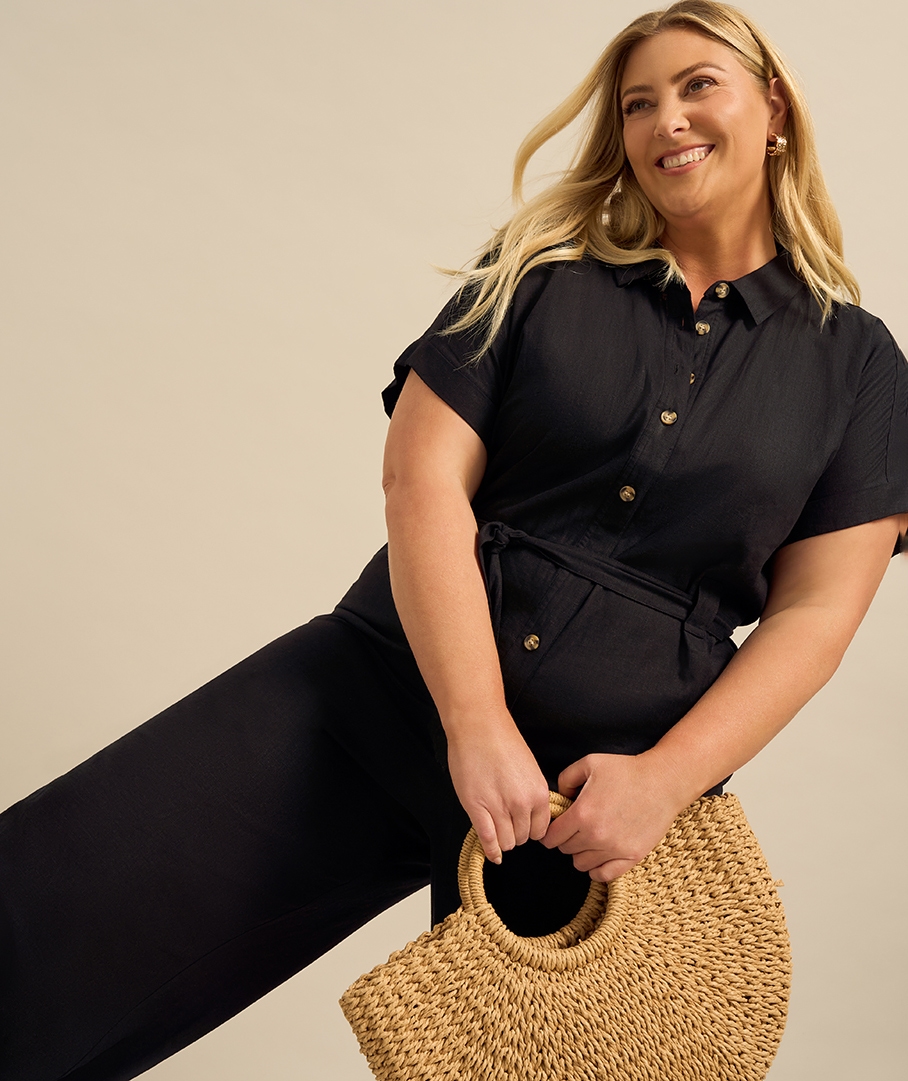Linen Blend Jumpsuit