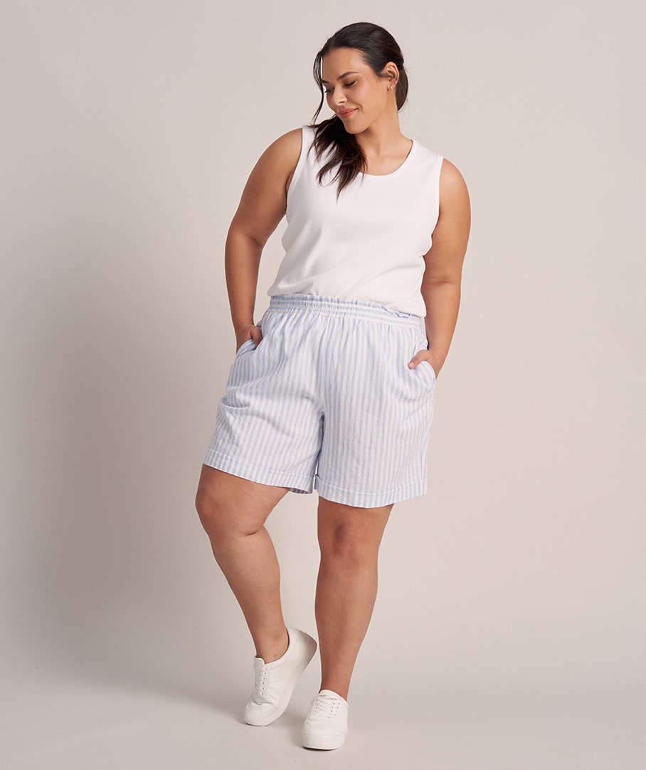 Linen Print Short